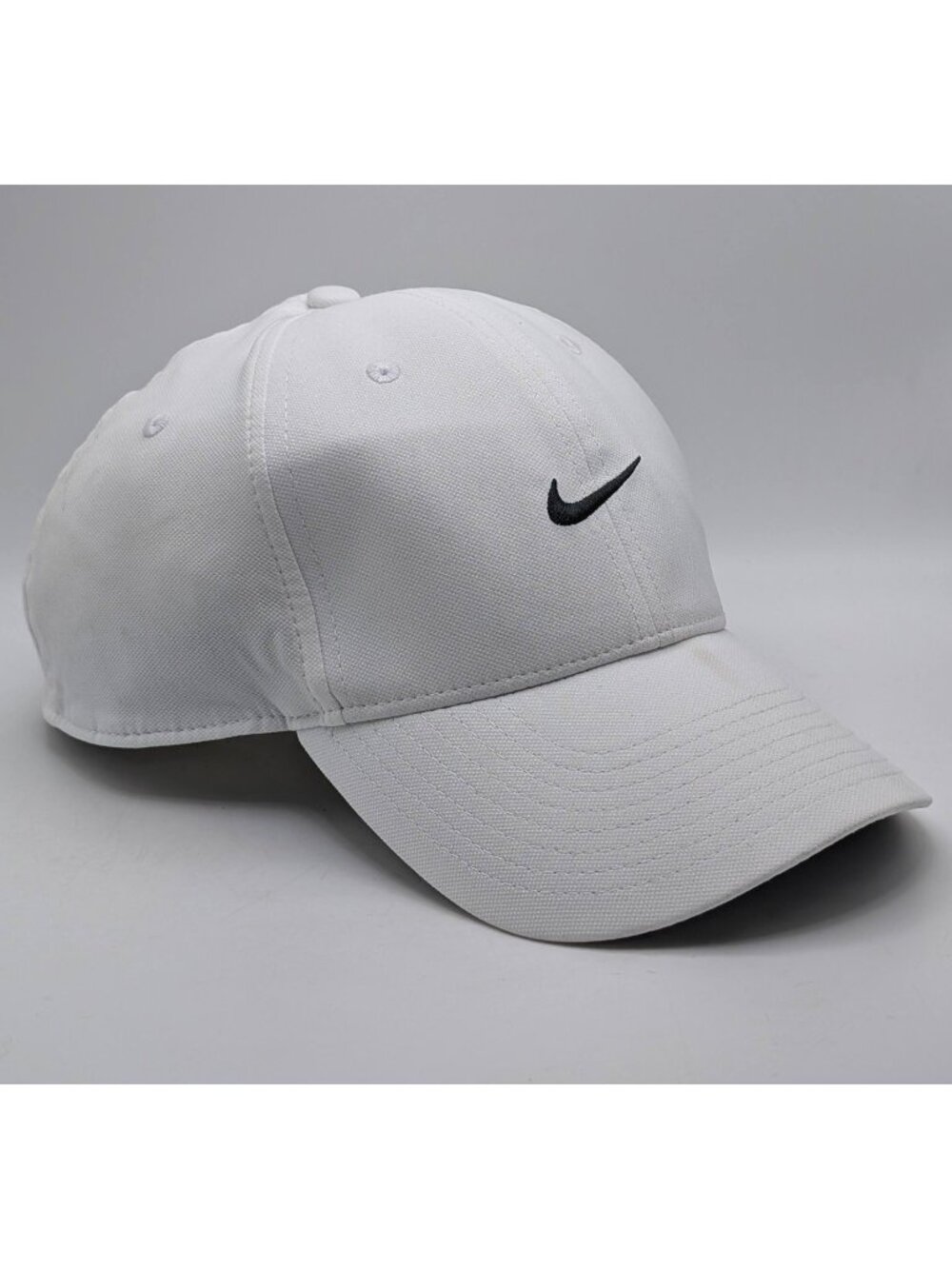 Nike Dri-Fit Club Cap Lightweight White Unisex L/XL Sports Running Tennis Golf